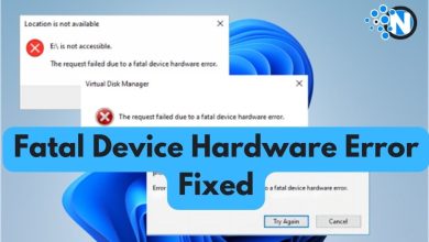 Fatal Device Hardware Error