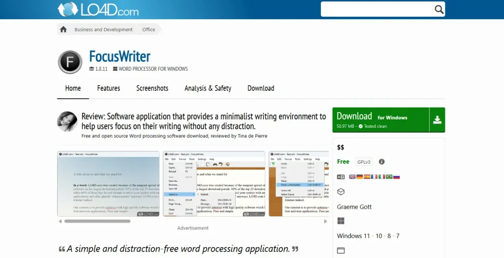 FocusWriter download