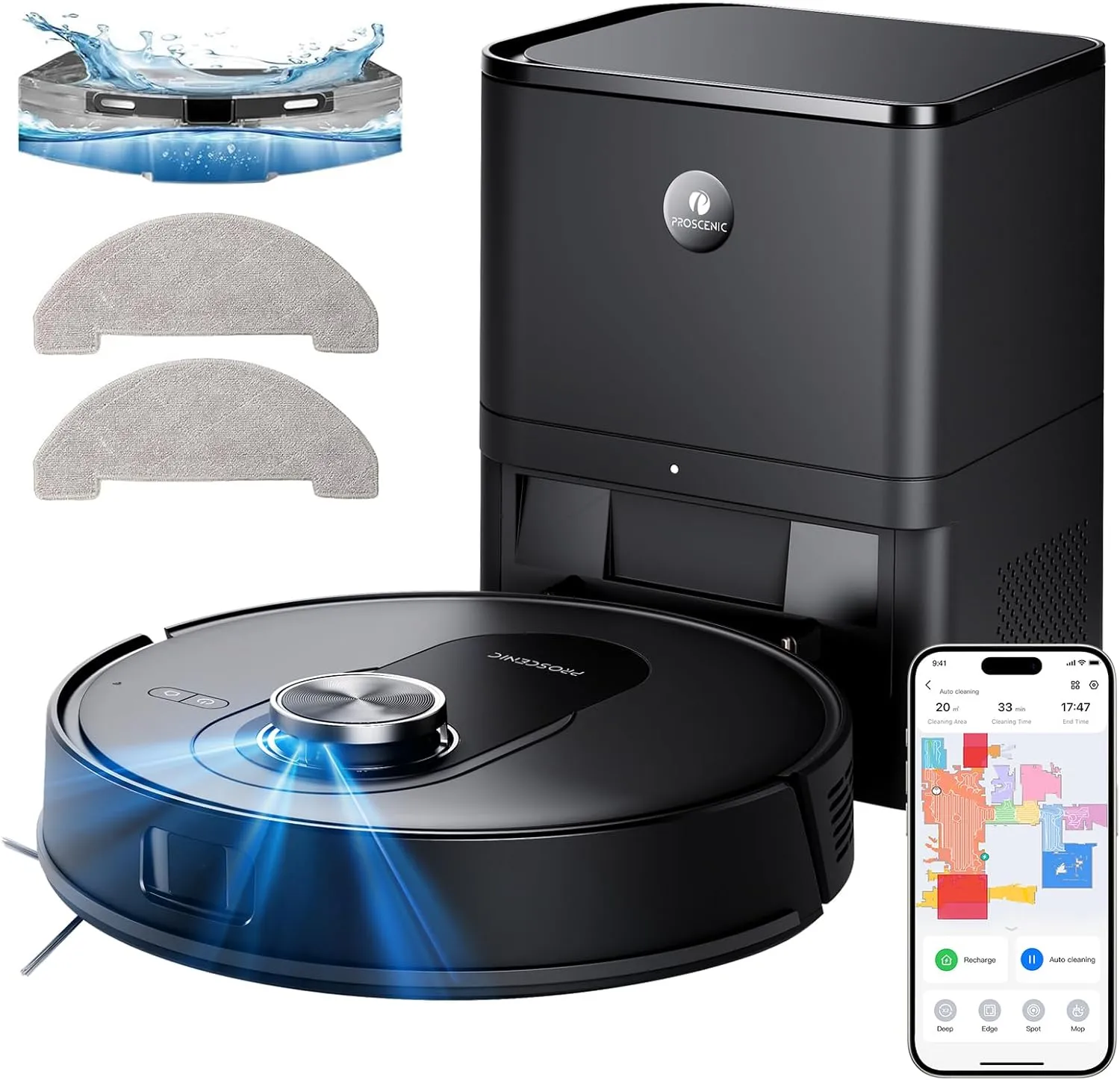 Proscenic Q8 Max Robot Vacuum Mop