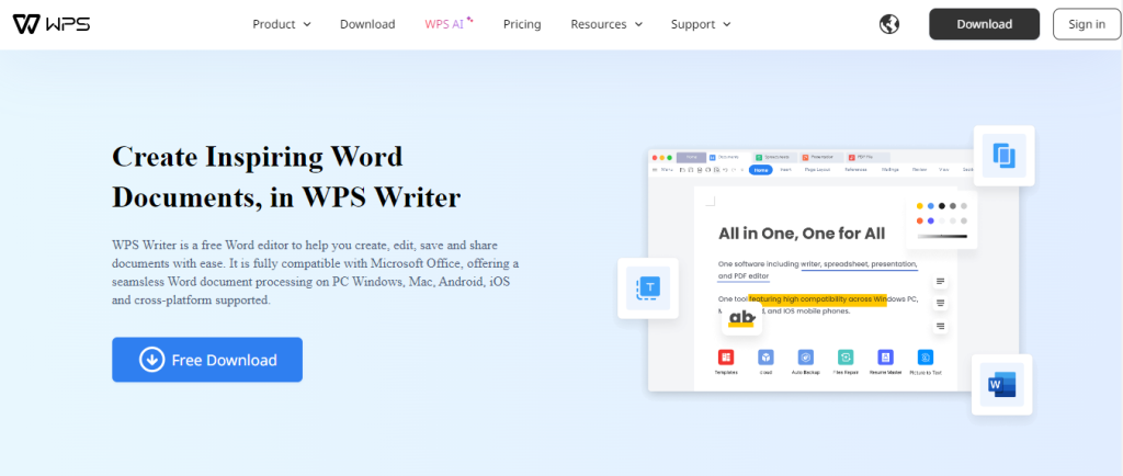 WPS Office Writer