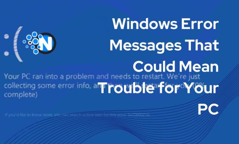 Windows Error Messages