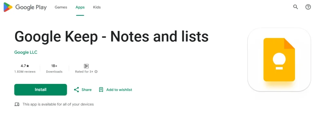 Google Keep