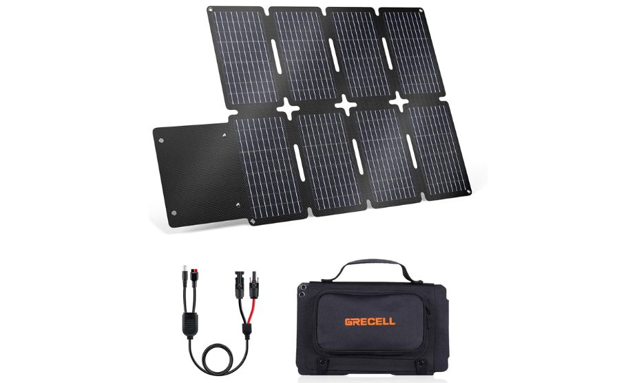 GRECELL Foldable Solar Panel and Power Bank