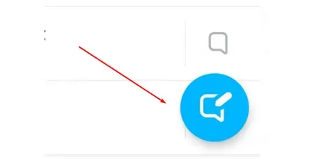 Click on the pencil icon to start a new chat.