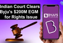 Indian Court Clears Byju's $200 EGM for Rights Issue