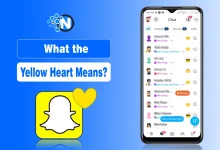Graphic showing a yellow heart emoji with the text "What the Yellow Heart Means?" on a stylized background.