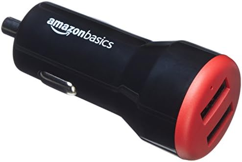 AmazonBasics 24W Dual-Port USB Car Charger