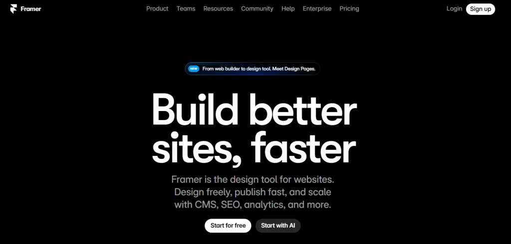 Framer Homepage