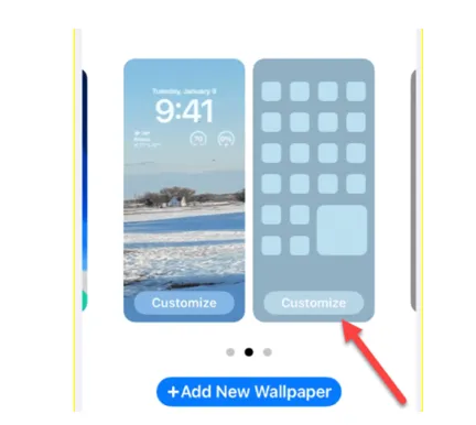 Here, you can see your set wallpapers and can delete what you want.