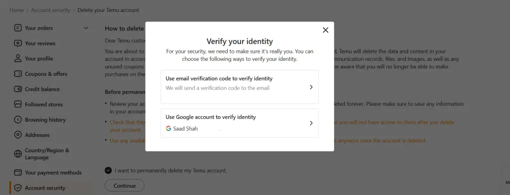 Verify Your Identity