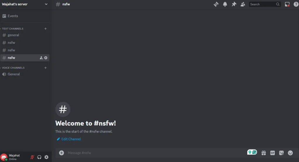 create an NSFW Discord channel