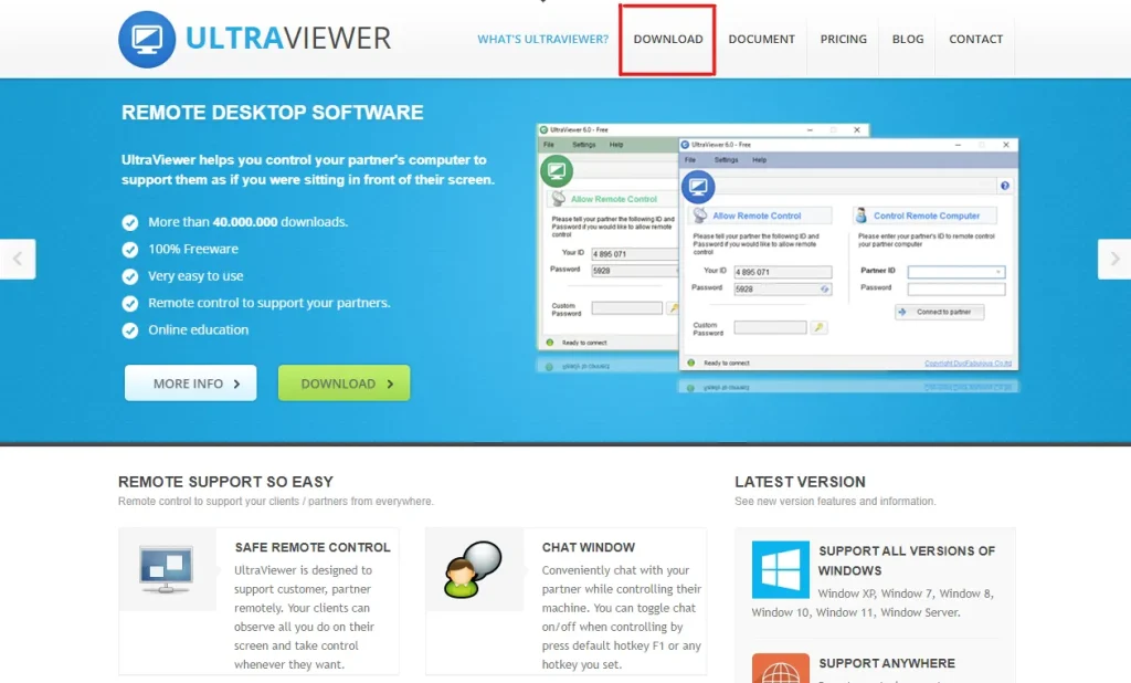 Click on Download Ultraviewer