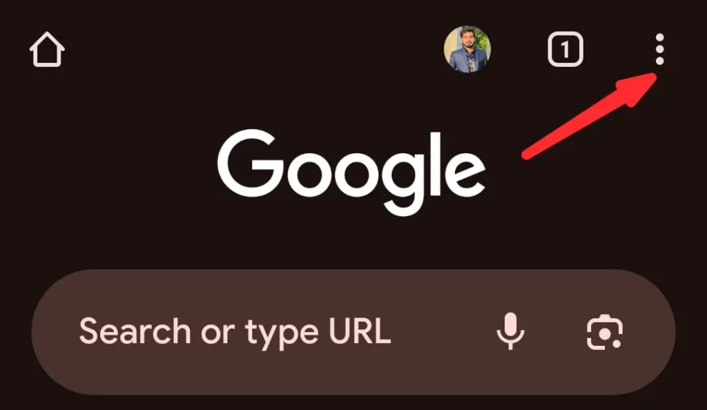 Click on the vertical dots