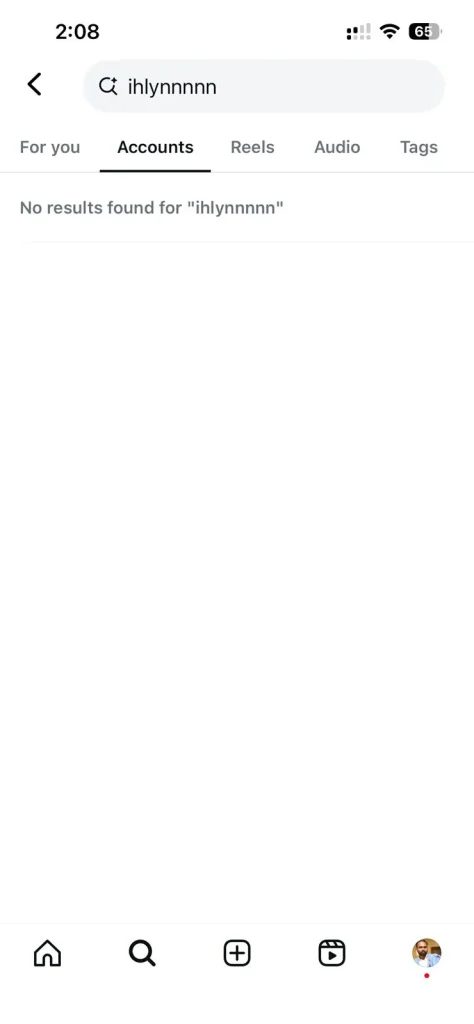 Screenshot of a deactivated account | by NogenTech