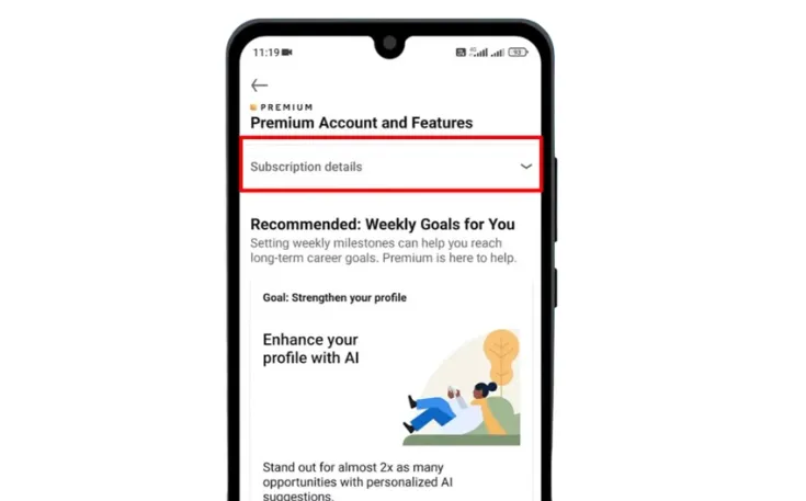 Subscription details