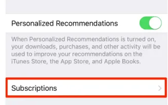 cancel subscription