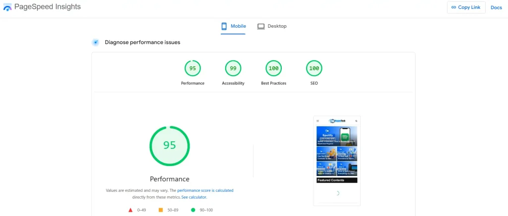 Page Speed and Core Web Vitals