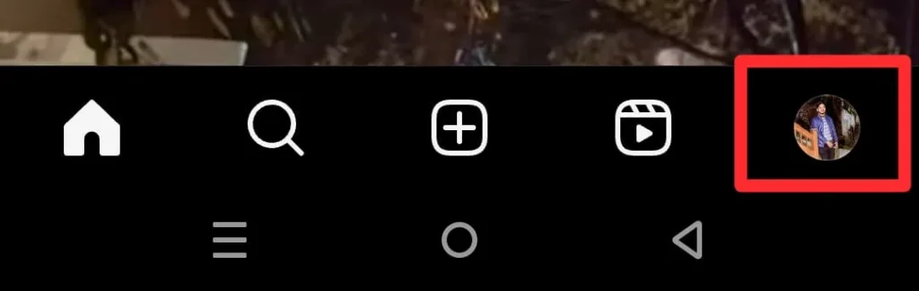 Tap on Profile image