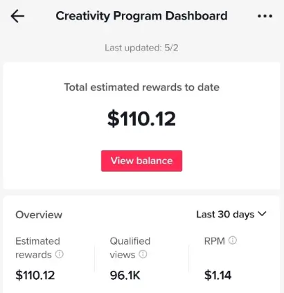 TikTok Creativity Program