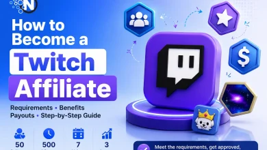 How to Become a Twitch Affiliate guide banner for NogenTech.