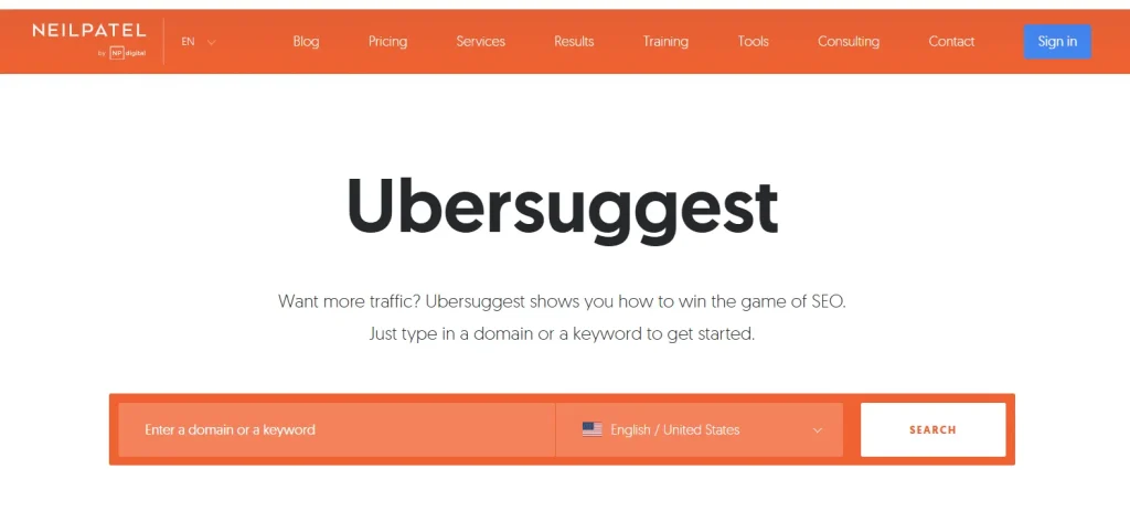 Ubersuggest