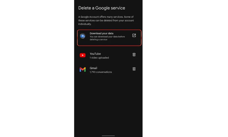download your data