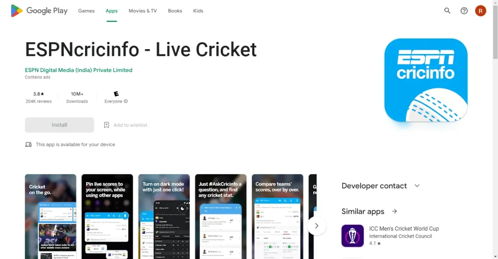 ESPNcricinfo