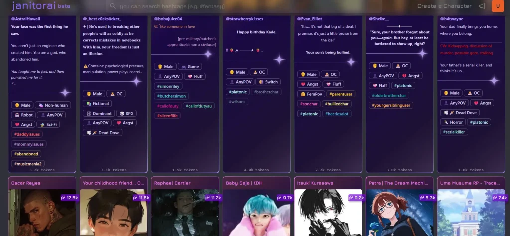  Explore page to filter by category