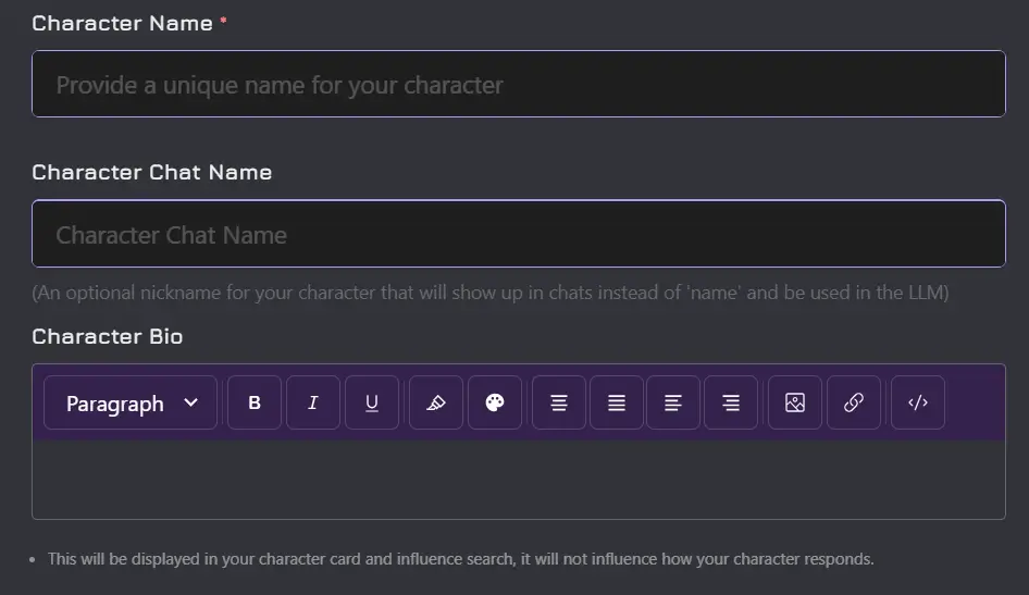 Character Name and Chat Name for Janitor