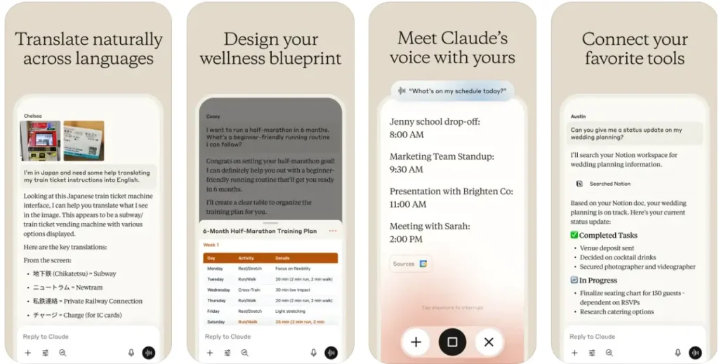 Claude AI app