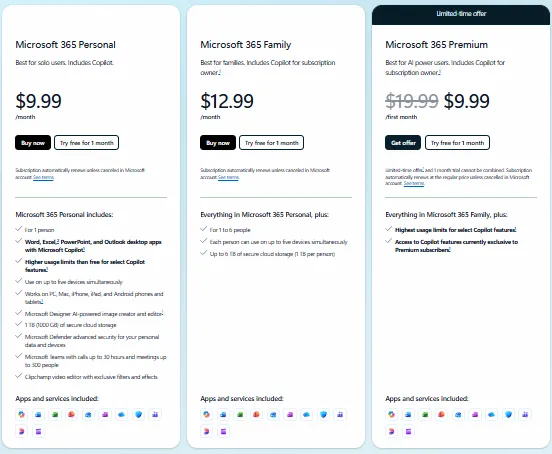 Image of Microsoft Copilot Pricing