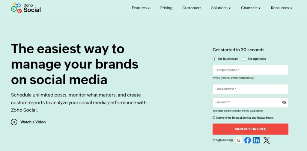 Zoho Social