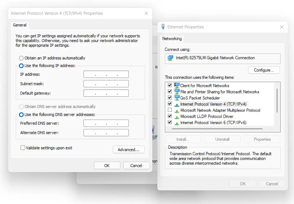 Change the DNS Settings
