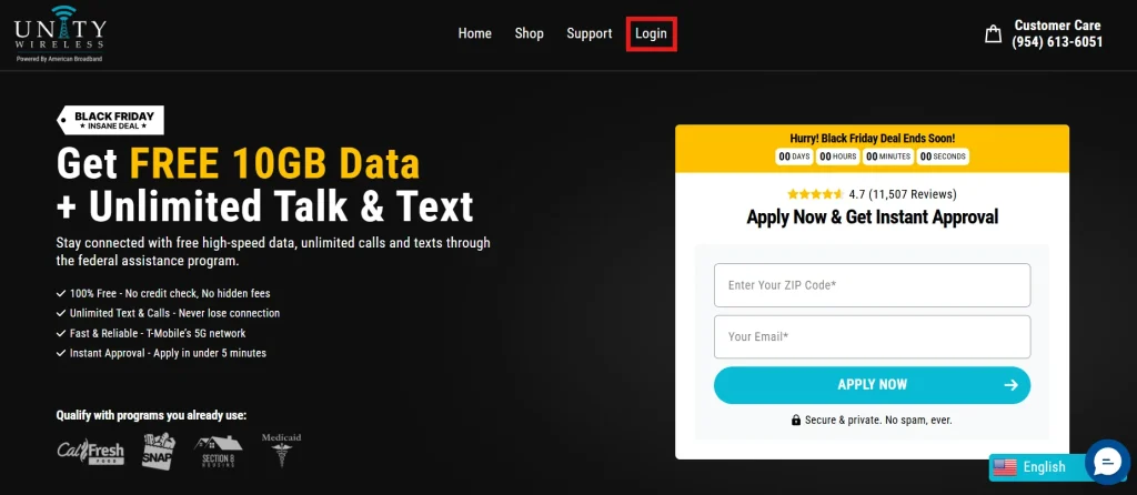 Image of Find the Login Button
