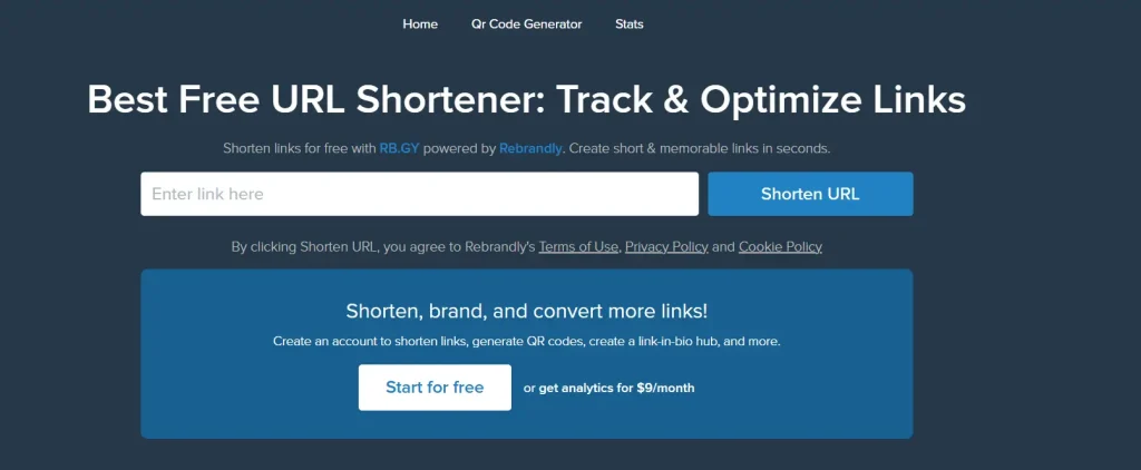 Free URL Shortener