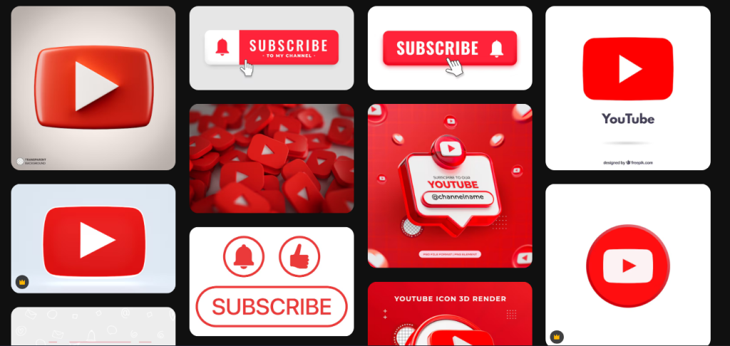 Screenshot of Freepik YouTube logo by NogenTech