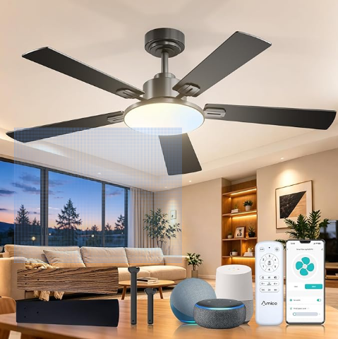 screenshot from Amazon for Amico 52-Inch Smart Ceiling Fan with Lights