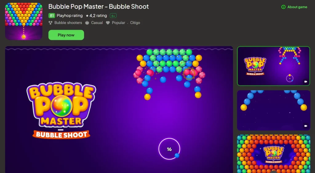 Bubble Pop Master