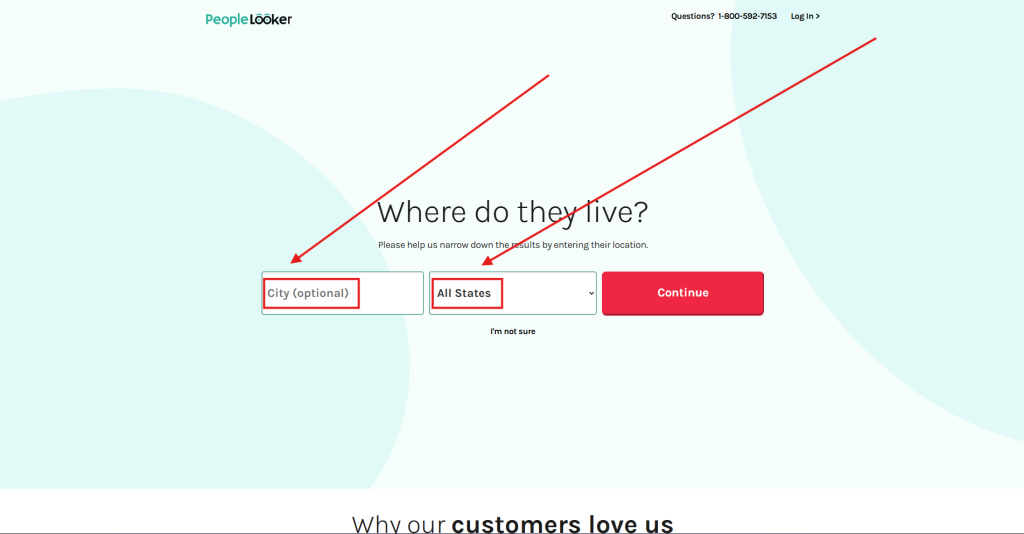 Step 3 of people search on PeopleLooker platform
