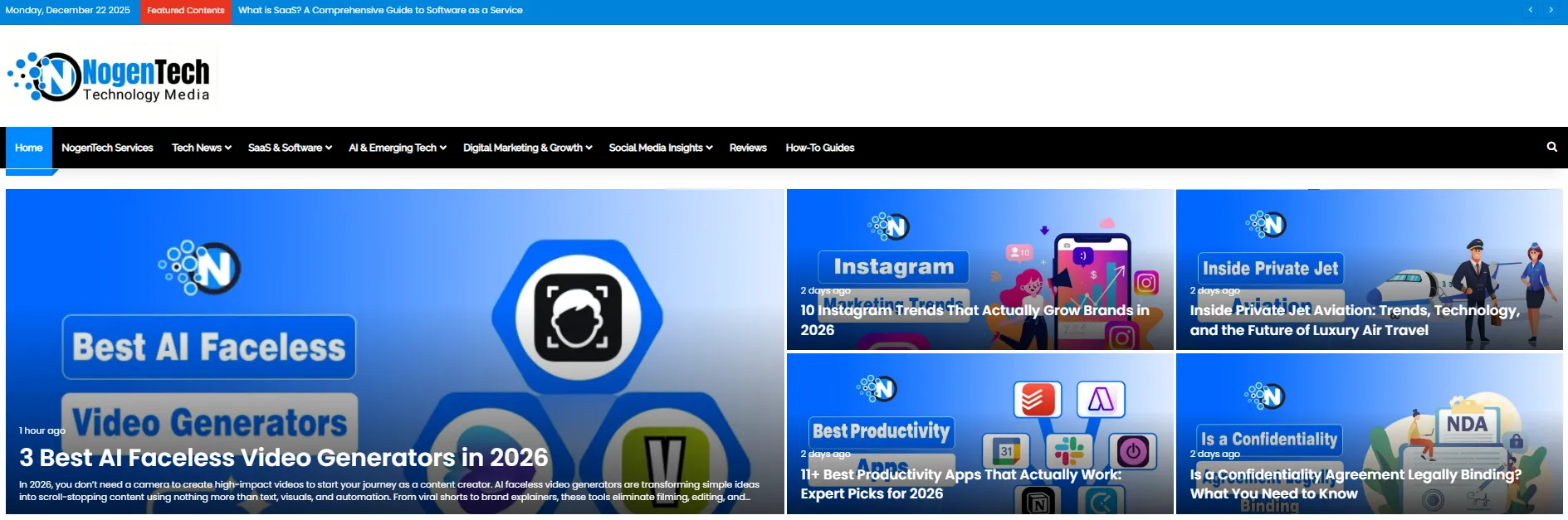 NogenTech Display Screenshot