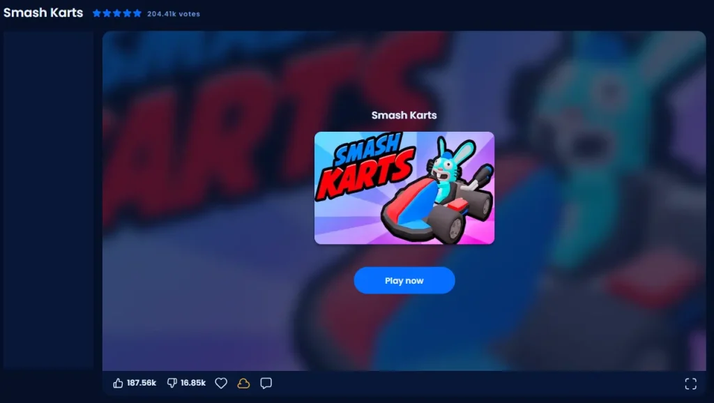 Screenshot of Smash Karts on Gamepix