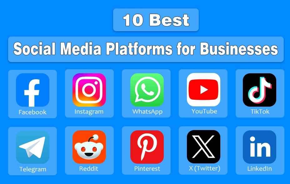 Image of Logos of 10 Best Social Media Platforms | Designed by NogenTech