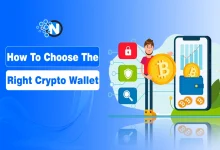 Illustration of a smartphone displaying a crypto wallet with Bitcoin and other cryptocurrency icons, representing how to choose the right crypto wallet securely.