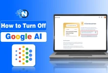 Illustration showing how to turn off Google AI Overview on Android phones and PC browsers.