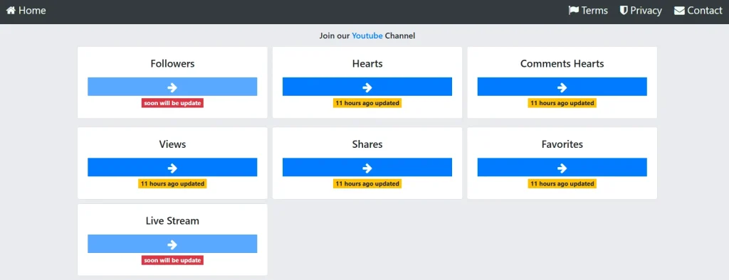 Zefoy Display Screenshot