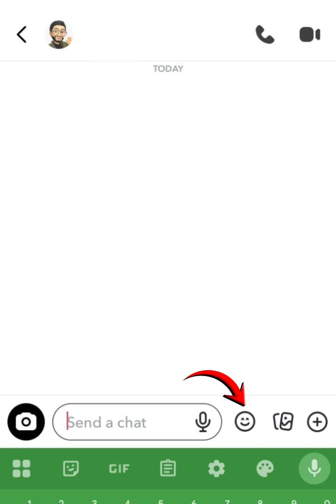 screenshot showing inbox with keybaord