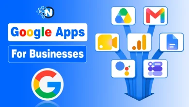 Google apps for businesses including Gmail, Drive, Analytics, Docs and Meet