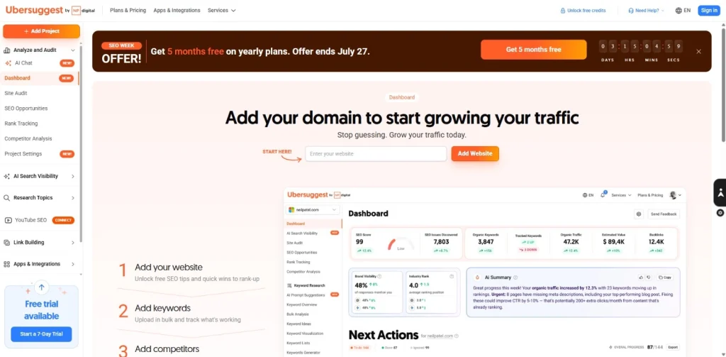 Ubersuggest