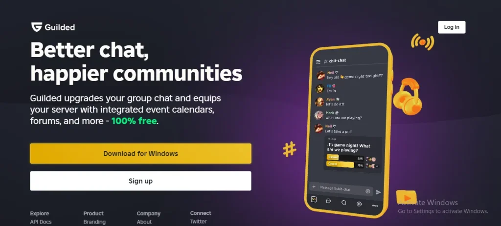 Guilded – Best for gaming communities