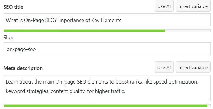 Meta Tags Optimization